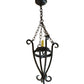 Meyda Lighting Costello 13" Wrought Iron Pendant Light