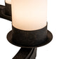 Meyda Lighting Costello 24" 6-Light Coffee Bean Ring Chandelier With White Statuario Idalight Shade