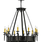 Meyda Lighting Costello 35" 10-Light Costello Black Chandelier