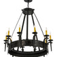 Meyda Lighting Costello 35" 10-Light Costello Black Chandelier