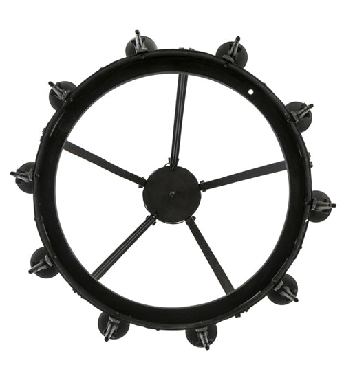 Meyda Lighting Costello 35" 10-Light Costello Black Chandelier
