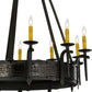 Meyda Lighting Costello 35" 10-Light Costello Black Chandelier