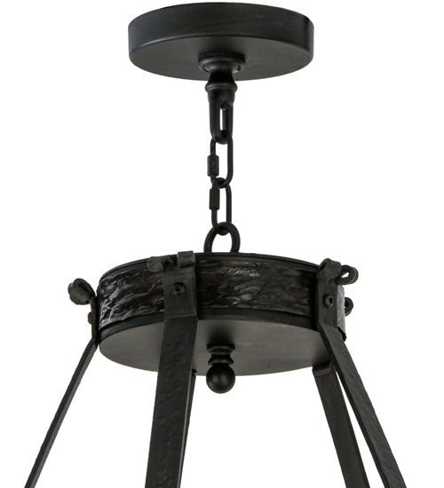 Meyda Lighting Costello 35" 10-Light Costello Black Chandelier