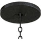 Meyda Lighting Costello 36" 10-Light Black Smoke Chandelier With Ivory Faux Candlelight