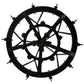 Meyda Lighting Costello 45" 20-Light 2-Tier Costello Black Chandelier With Ivory Faux Candlelight