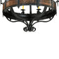 Meyda Lighting Costello 48" 20-Light 2-Tier Costello Black & Blackend Banding Chandelier