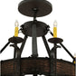 Meyda Lighting Costello 48" 20-Light 2-Tier Oil Rubbed Bronze Chandelier With Ivory Faux Candlelight
