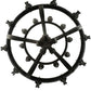 Meyda Lighting Costello 48" 20-Light 2-Tier Oil Rubbed Bronze Chandelier With Ivory Faux Candlelight