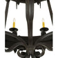 Meyda Lighting Costello 48" 20-Light 2-Tier Oil Rubbed Bronze Chandelier With Ivory Faux Candlelight