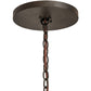 Meyda Lighting Costello 48" 20-Light 2-Tier Oil Rubbed Bronze & Gothic Gold Chandelier With Ivory Faux Candlelight