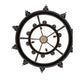 Meyda Lighting Costello 48" 24-Light 2-Tier Costello Black & Blackened Copper Chandelier With Amber Faux Candlelight