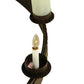 Meyda Lighting Costello 50" 12-Light Coffee Bean Chandelier With White Statuario Idalight Shade Glass