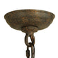 Meyda Lighting Costello 50" 12-Light Coffee Bean Chandelier With White Statuario Idalight Shade Glass