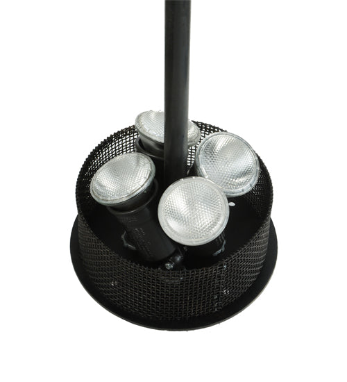 Meyda Lighting Costello 51" 28-Light 2-Tier Costello Black & Blackend Copper Chandelier With Faux Candlelight and Black Fan