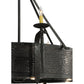 Meyda Lighting Costello 52" 16-Light Costello Black Chandelier With Black Fan