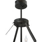 Meyda Lighting Costello 52" 16-Light Costello Black Chandelier With Black Fan