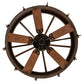 Meyda Lighting Costello 56" 10-Light Classic Rust & Blackened Copper Chandelier With Ivory Faux Candlelight and Fan