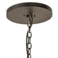 Meyda Lighting Costello 56" 20-Light 2-Tier Chestnut & Blackened Copper Chandelier With Ivory Faux Candlelight