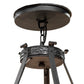 Meyda Lighting Costello 56" 20-Light 2-Tier Costello Black Chandelier With Amber Faux Candlelight