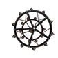 Meyda Lighting Costello 56" 20-Light 2-Tier Costello Black Chandelier With Amber Faux Candlelight