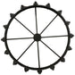 Meyda Lighting Costello 60" 16-Light Costello Black Chandelier With Amber Faux Candlelight