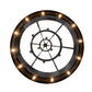 Meyda Lighting Costello 72" 37-Light 3-Tier Costello Black Chandelier With Ivory Faux Candlelight