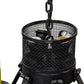 Meyda Lighting Costello 72" 37-Light 3-Tier Costello Black Chandelier With Ivory Faux Candlelight