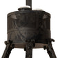 Meyda Lighting Costello 74" 34-Light 2-Tier Costello Black & Blackened Copper Chandelier With Black Faux Candlelight and Fan