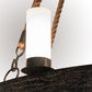 Meyda Lighting Costello Ring 60" 16-Light Coffee Bean Chandelier With White Statuario Idalight Shade