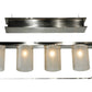 Meyda Lighting Counter Weight 71" 20-Light Brushed Nickel Chandelier With Frosted White Opal Shade Glass