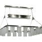 Meyda Lighting Counter Weight 71" 20-Light Brushed Nickel Chandelier With Frosted White Opal Shade Glass