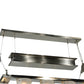 Meyda Lighting Counter Weight 71" 20-Light Brushed Nickel Chandelier With Frosted White Opal Shade Glass