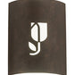 Meyda Lighting Country Inn 11" LED Gilded Tobacco Wall Sconce With Statuario Idalight Shade