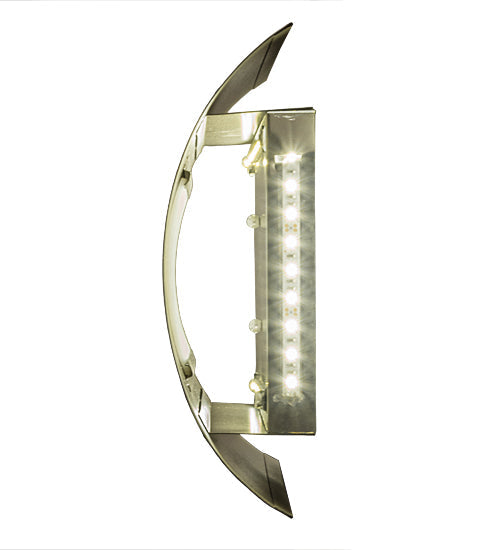 Meyda Lighting Country Inn 11" LED Gilded Tobacco Wall Sconce With Statuario Idalight Shade