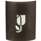 Meyda Lighting Country Inn 11" LED Gilded Tobacco Wall Sconce With Statuario Idalight Shade