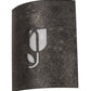 Meyda Lighting Country Inn 11" LED Smoke Wall Sconce With Statuario Idalight Shade