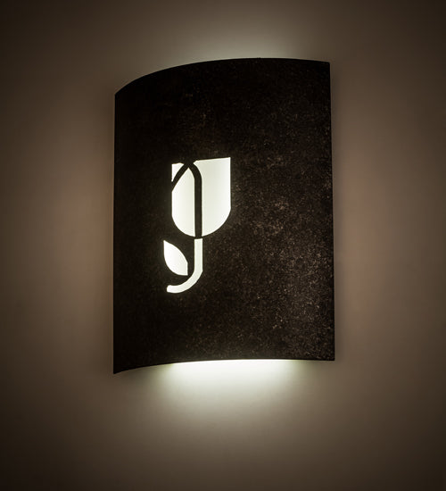 Meyda Lighting Country Inn 11" LED Smoke Wall Sconce With Statuario Idalight Shade