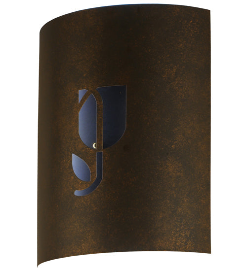 Meyda Lighting Country Inn 12" LED Gilded Tobacco Wall Sconce