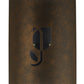 Meyda Lighting Country Inn 12" LED Gilded Tobacco Wall Sconce