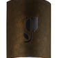 Meyda Lighting Country Inn 12" LED Gilded Tobacco Wall Sconce