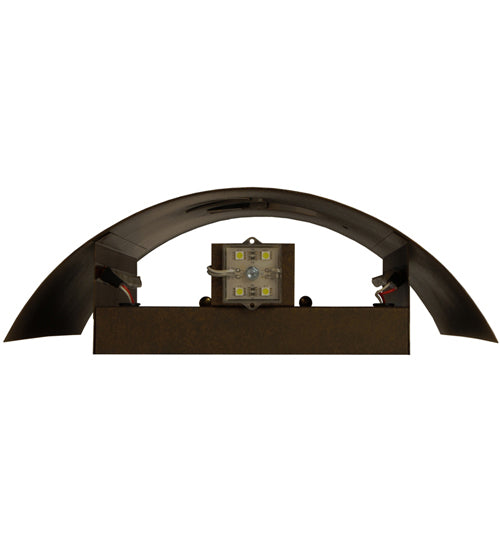 Meyda Lighting Country Inn 12" LED Gilded Tobacco Wall Sconce