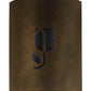 Meyda Lighting Country Inn 12" LED Gilded Tobacco Wall Sconce