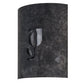 Meyda Lighting Country Inn 12" LED Smoke Wall Sconce With White Shade