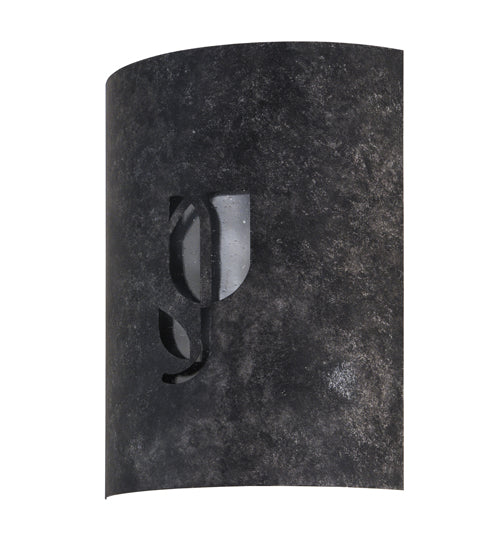 Meyda Lighting Country Inn 12" LED Smoke Wall Sconce With White Shade
