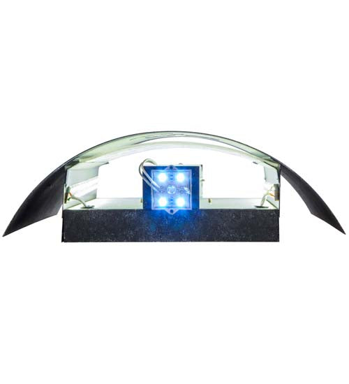 Meyda Lighting Country Inn 12" LED Smoke Wall Sconce With White Shade