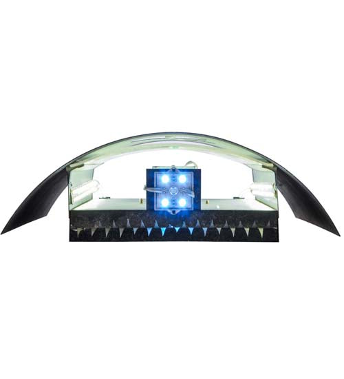 Meyda Lighting Country Inn 12" LED Smoke Wall Sconce With White Shade