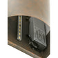 Meyda Lighting Country Inn 8" Black Wall Sconce With Warm White Shade Glass