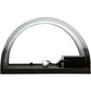 Meyda Lighting Country Inn 8" Black Wall Sconce With Warm White Shade Glass