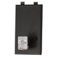 Meyda Lighting County Fair 180325 8" Textured Black Wall Sconce With Amber Mica Shade Glass