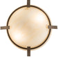 Meyda Lighting Covina 18" 2-Light Tyler Bronze Semi-flush Mount Light With Beige Sahara Taupe Idalight Shade